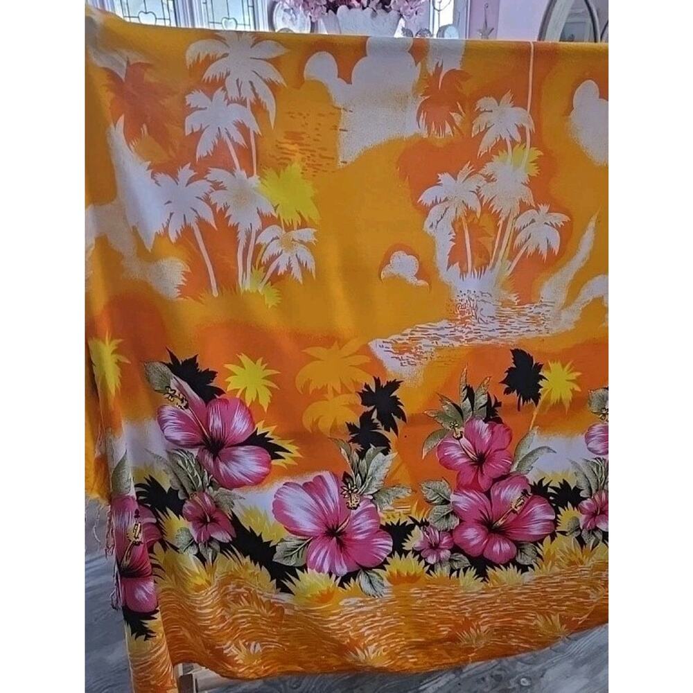 Ingear Women's Fashion Swimsuit Cover Tropical 58 X 78" Orange Yellow Pink...
